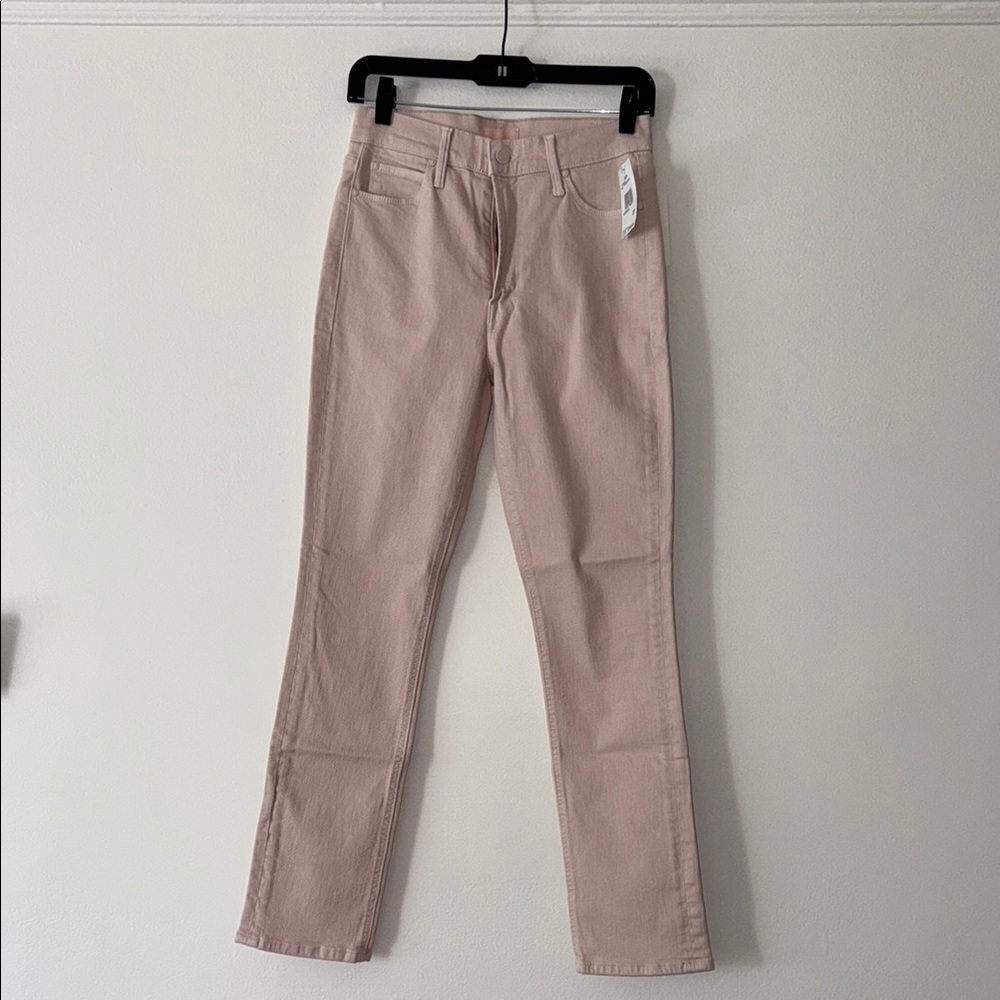 MOTHER Pink Straight Leg Jeans Size 27 - New With Tags - Picture 9 of 15
